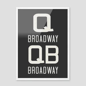 NYC 서브웨이 사인 포스터 (QQB) - A4 A3 A2 50X70