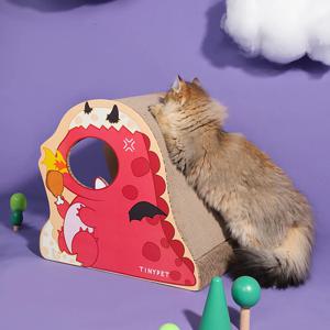 고양이 작은악마 평판 수직 기둥 골판지 스크래쳐 스크래처 숨숨집 하우스