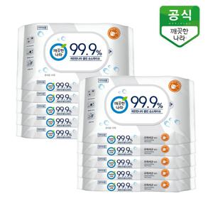 클린 손소독티슈 휴대 10매 x 10팩