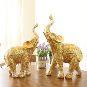 럭셔리 골드 코끼리 장식품 2P (대)