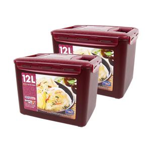 뉴김치통 직사각 12L 투핸들 2개 세트