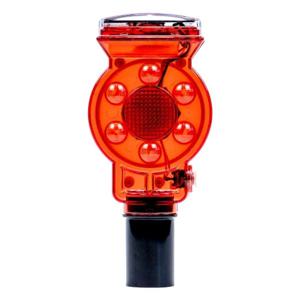 LED 파이프용 35mm 쏠라 경고등 / 경광등 공사장 깜빡이 태양열 충전 유도등 도로