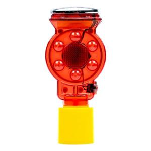 LED 파이프용 48mm 쏠라 경고등 경광등 공사장 깜빡이 태양열 충전 유도등 도로