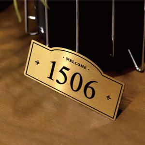 아파트호수판 호실판 룸넘버 호수판 도어사인 골드 스텐 메르