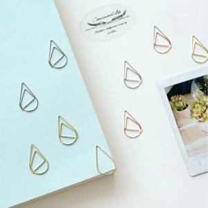 메탈 클립 바인더 사무용 문구 물방울 클립 3colors