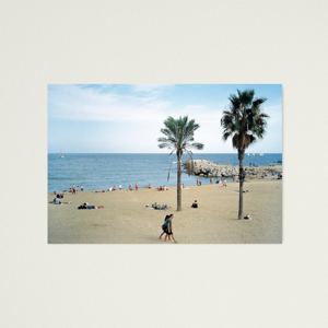 스페인 바르셀로나 해변 유럽 사진 포스터 액자 A2