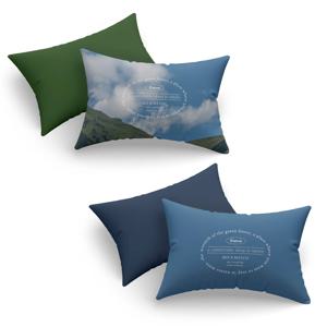 포토 포레스트 레터링 항균마이크로 먼지없는 베개커버 2종