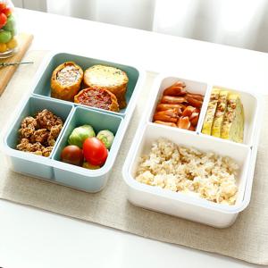 직장인 피크닉 런치박스 다이어트 밀프랩 샐러드 용기 도시락통 3칸 1500ml