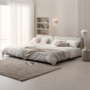 레브E0등급 기능성 패브릭 저상형 신혼침대 프레임(LED수납형)