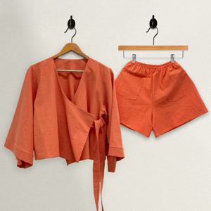 린넨4컬러 모던한복 루즈핏 홈 라운지웨어 여성잠옷세트 3size 4colors