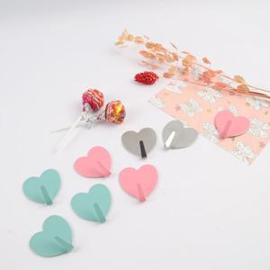 스테인레스 하트후크(8개) 무타공 벽걸이 마스크걸이 다용도걸이 행거