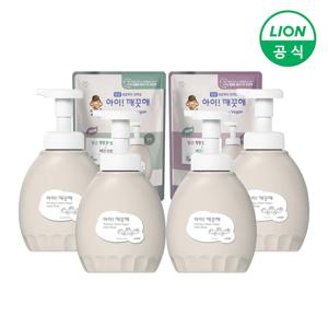 아이깨끗해 핸드워시 프리미엄 클린비건 용기 450ml 2개 + 리필 400ml 1개