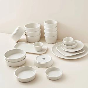 오브 솔트베이지 4인 홈세트 도자기 식기세트 그릇 세트 20P
