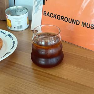 버블컵 내열유리컵 홈카페 아이스커피잔 하이볼 물 주스 컵 320ml