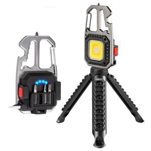 휴대용 다용도 LED 미니 후레쉬 충전식 랜턴 캠핑등 COB 손전등