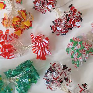 크리스마스 꼬마전구 6types 30구 3M (벨/양말/눈사람/산타/트리/캔디)