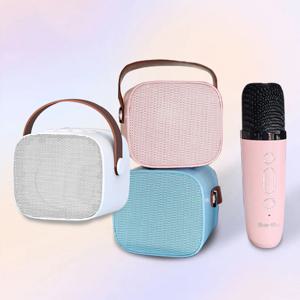 가정용 미니 노래방 기계 블루투스 스피커 무선 마이크 3colors