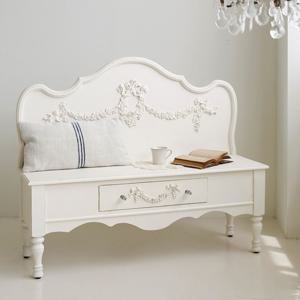 안젤로 원목 벤치 쉐비 화이트 수납 인테리어 장식 의자 스툴 가구 현관 다용도