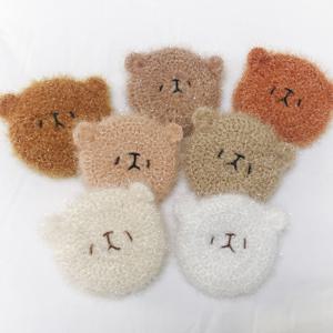 2개set 빅사이즈 곰 강아지 수세미 곰돌이 핸드메이드수세미 아크릴 손뜨개