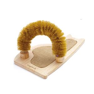 원목 아치형 브러쉬 고양이장난감 스크래쳐 스트레스해소 토이