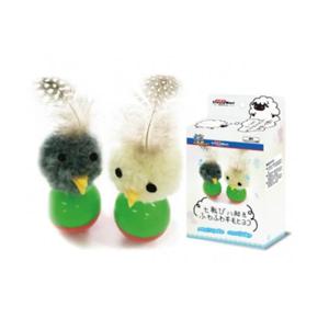 롤리폴리 울치킨 움직이는 오뚝이 깃털 놀이용품 고양이 장난감