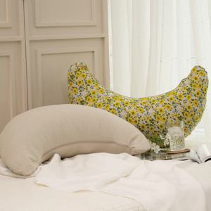 무지 린넨 반달쿠션 독서쿠션 핸드폰 바나나 허그 쿠션 8colors