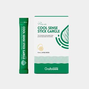 쿨센스 스틱가글 10mL x 30개입 휴대용 무알콜 천연 구강청결제 구취 임산부가글