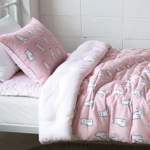 모달 알러지케어 키즈침구 캐릭터이불 핑크 아동차렵 어린이 주니어 이불패드세트 S/SS