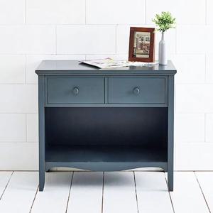 빈티지 블루블랙 다용도 테이블 서랍 수납장 도장가구
