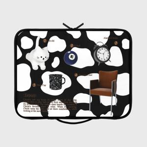 13인치 아이패드 노트북 파우치 CHICHI ROOM OBJECT-BLACK