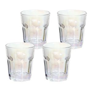 오로라 유리 술잔 홀로그램 소주잔 4P 세트_오리지널 레트로 (+박스 패키지 포함)