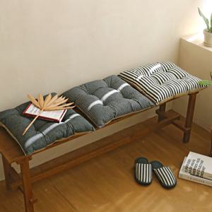 블랙스트라이프 빵빵이 방석 겸 쿠션#솜일체형 5design 식탁의자방석 세탁가능 모던