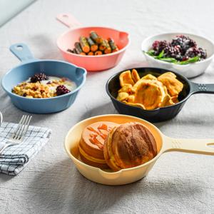 플라스틱 손잡이 앞접시 그릇 먹방 컬러 플레이팅