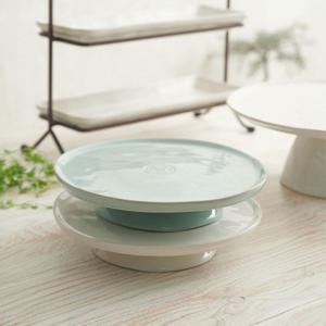 케이크스탠드 26cm - 화이트, 아쿠아