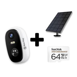 로보뷰 S1+3W 태양광 홈 IP 카메라 CCTV 무선 배터리 64G