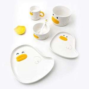 덕오리 도자기 접시, 플레이트 대