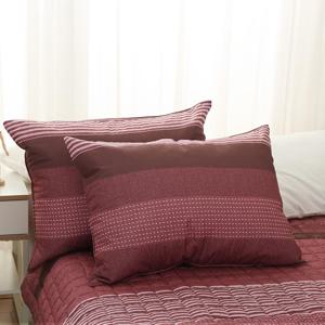 애드 누빔 베개커버 1+1 레드 블루 그레이 3color 40x60/50x70