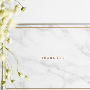 대리석 땡큐카드 감사카드 생일 축하 감사 선물 기념일 메세지카드 편지 봉투 세트