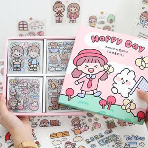 귀여운 어린이 스티커 그림일기 하루 일상 스티커 다꾸 꾸미기 스티커 세트