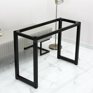 식탁 프레임 40각 파이프 다리 1000 x 400 H700 슬림 책상 리폼용 스틸 조절발