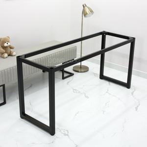 MK15050 블랙분체 40각스틸 W1500  x  D500 책상다리