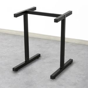 H형 너비 680 mm 간편 조립형 심플한 블랙 분체 도장 쌍다리 테이블 발통 H다리