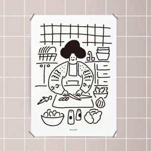 오늘의 요리 M 인테리어 디자인 포스터 식당 맛집 포차