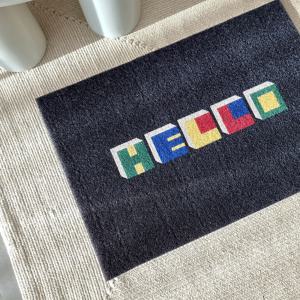 헬로 레터링 PVC 코일 매트 현관 발코니 베란다 업소용 2size 6type