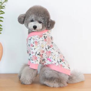 강아지 겨울 실내 실외 옷 로제 후드