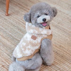 강아지 겨울 실내 실외 옷 타이다이 덤블 후드