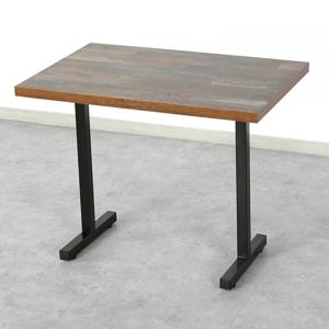 블랙 아이자 철재 다리 800 x 600 업소용 식당 2인용 식탁 밥집 구내 식당 테이블