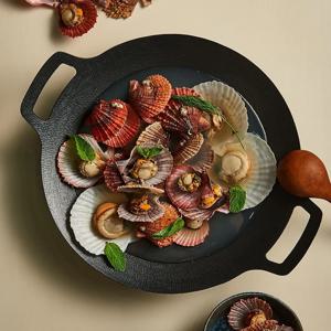 국산 인덕션 가능한 그리들 고기 전골 불판 34cm