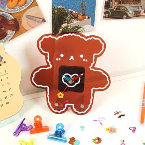 아날로그 인테리어 아크릴 곰돌이 탁상시계 GC003 2colors