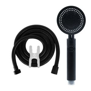 블랙 몬스터 다기능샤워기 헤드+블랙 샤워호스 2m 세트